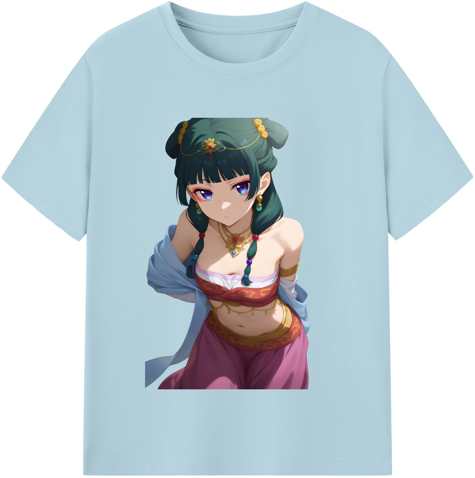 （画像用） 薬屋のひとりごと The Apothecary Diaries 綿100％半袖Tシャツ（フロントプリント）